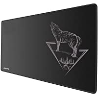 JIALONG Grande Alfombrilla de Ratón Ordenador XXL (900x400x3mm) Speed Gaming Mouse Pad con Superficie de Tela Suave…